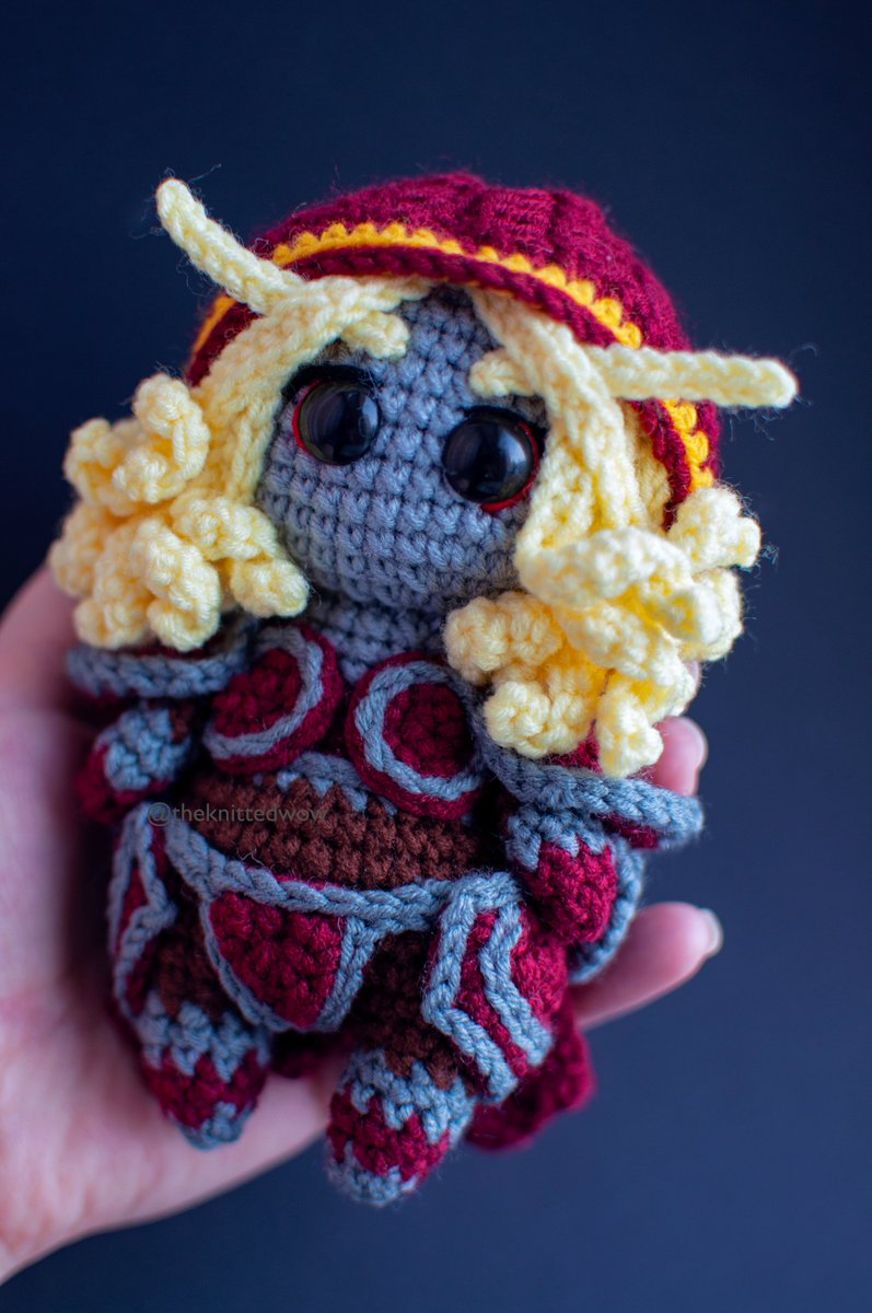 theknittedwow's tweet image. lil Sylvanas Windrunner🏹
#worldofwarcraft