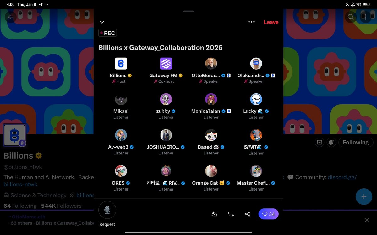 0xmichaelcrypt's tweet image. Space has started

Join us 👏