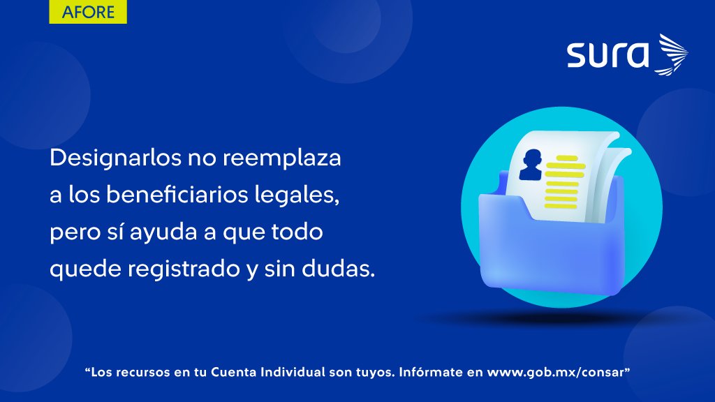 Designar Beneficiarios no sustituye a los legales, pero sí facilita los procesos y reduce confusiones. Hacerlo toma poco tiempo y te evita muchos problemas después 📘. Visita nuestro blog para conocer más ow.ly/nkMy50XSJuq
