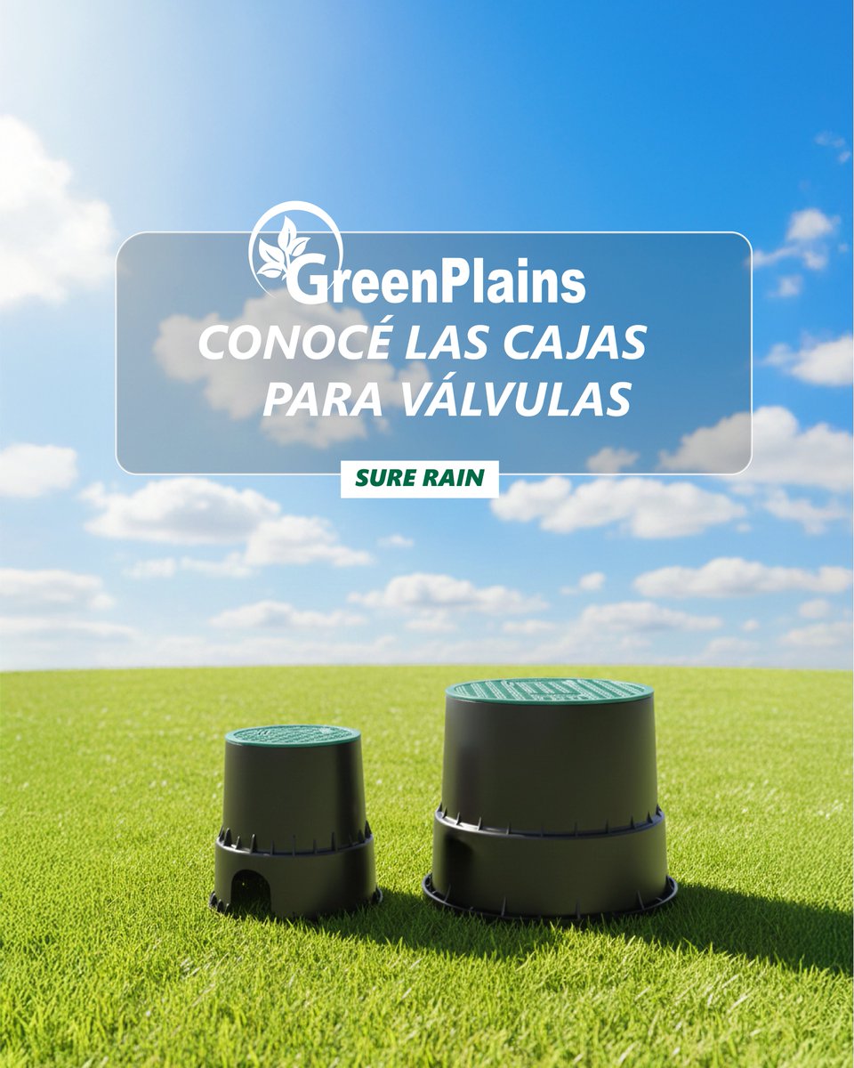SureRain's tweet image. Cajas para válvulas GreenPlains 💧

👉 Caja para válvula modelo mini
Medida disponible: 6” Diámetro: 20,5 cm / Altura: 23,5 cm

👉 Caja para válvula modelo large
Medida disponible: 10” Diámetro: 34,5 cm / Altura: 26,5 cm