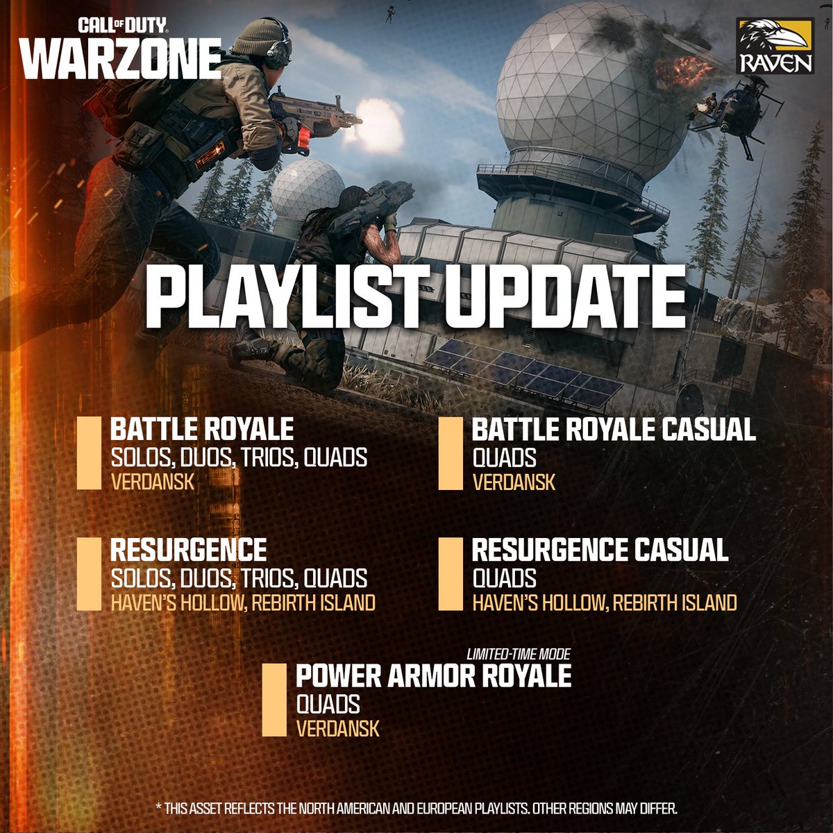 DropZoneIntel's tweet image. Warzone Playlist Update 

Still no plunder 🤷🏻