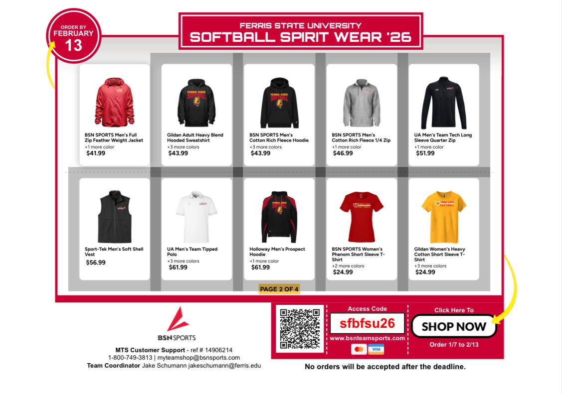 Ferris St. Softball tweet media