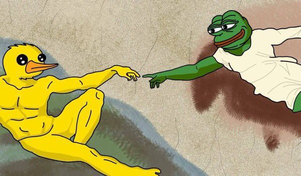 Dutchmannnnnn's tweet image. I'm ready for the crime $duck candle

Meme is 🔥 chad based dev + active community is a recipy for multi millions

If we bagwork this and get eyes on this and people understand the narra.. this is our change to give the trenches a billion runner!

Duckzillions! QUACKK!! 🦆