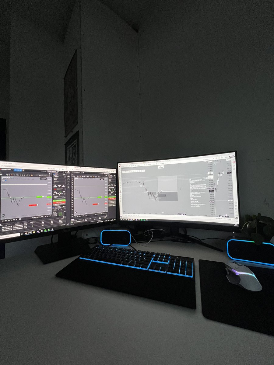 Maneq_'s tweet image. trading has become way more boring lately

I remember always wanting to catch each move, being excited to trade

how times have changed

today is Thursday, and I just entered my first trade of the week (on all fundeds, no shenanigans)

win or lose, I’ll be back tomorrow