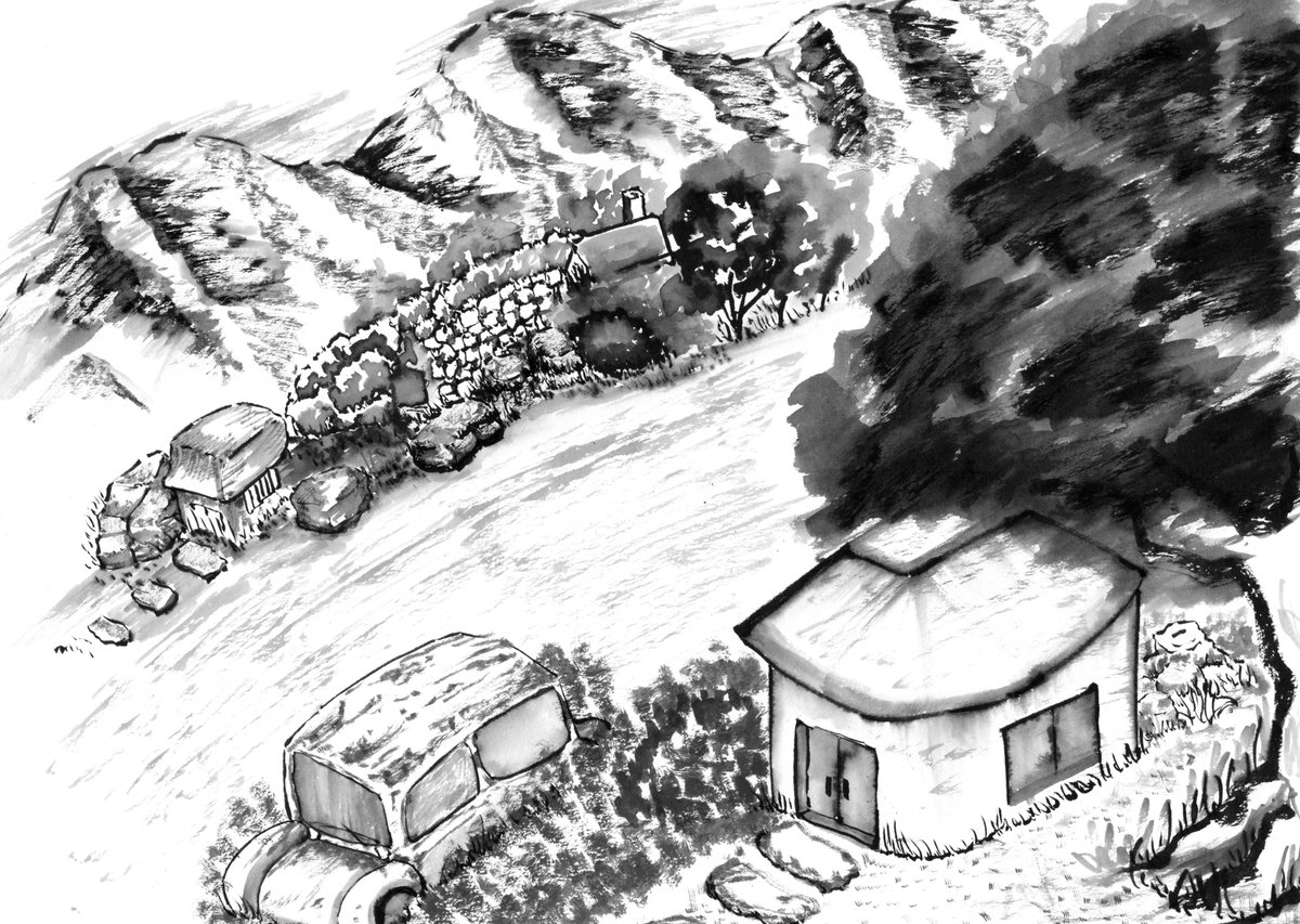 Post by あさひなはるか＠創作と日常の濃淡 on X: #水墨画