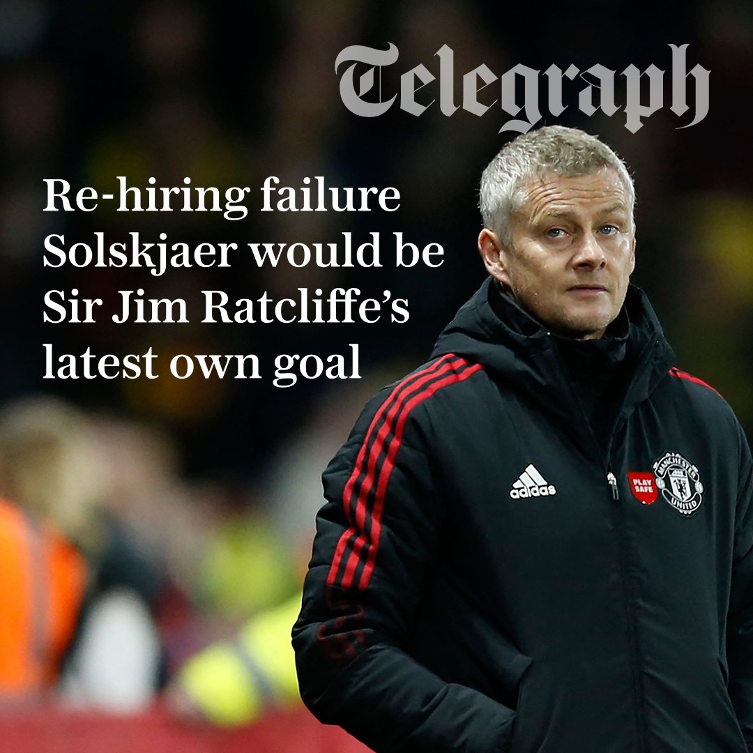 TeleFootball's tweet image. Solskjaer’s first spell ended with Man Utd fans booing him and he has shown little since then to justify bringing him back

@TelegraphDucker has more ⬇️
telegraph.co.uk/football/2026/…