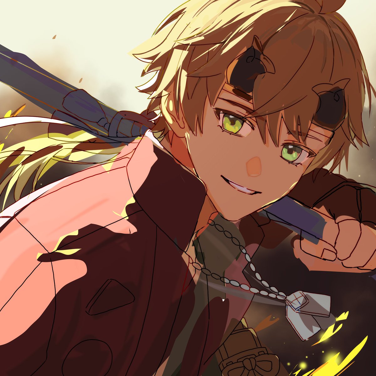 kimagure_1618's tweet image. トーマ誕生日おめでとう！

ペンシルがタイミングよく昨日お陀仏になったので完成させるのは諦めました……でも悔しいからラフだけも載っけます……新しいペンシル届いたら完成させるね……ごめんねトーマ……

愛してるよ🫶