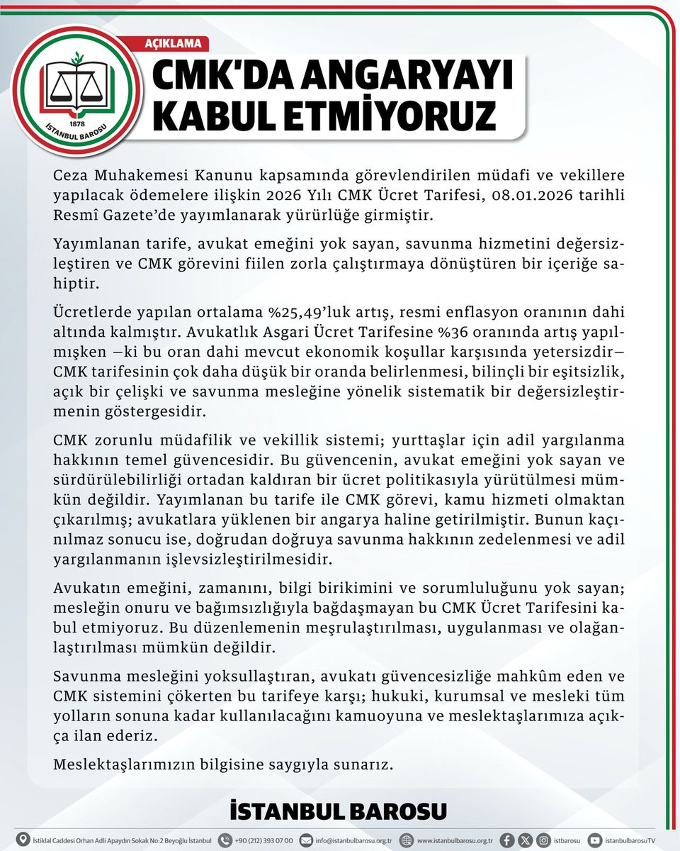 CMK’DA ANGARYAYI KABUL ETMİYORUZ!