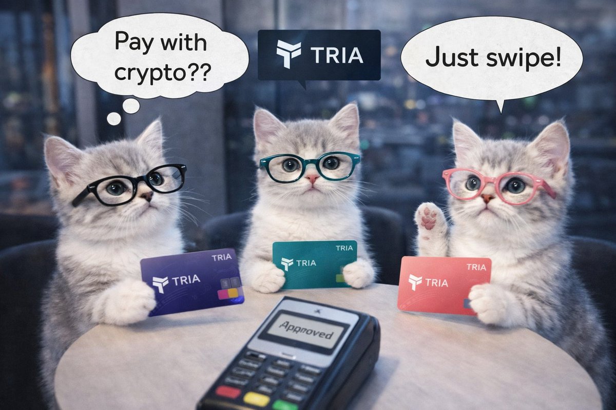 Pay with crypto?
Honestly I don’t want a crypto experience I want a normal one.
<a href="/useTria/">Tria</a>  feels like that swipe done. ✅