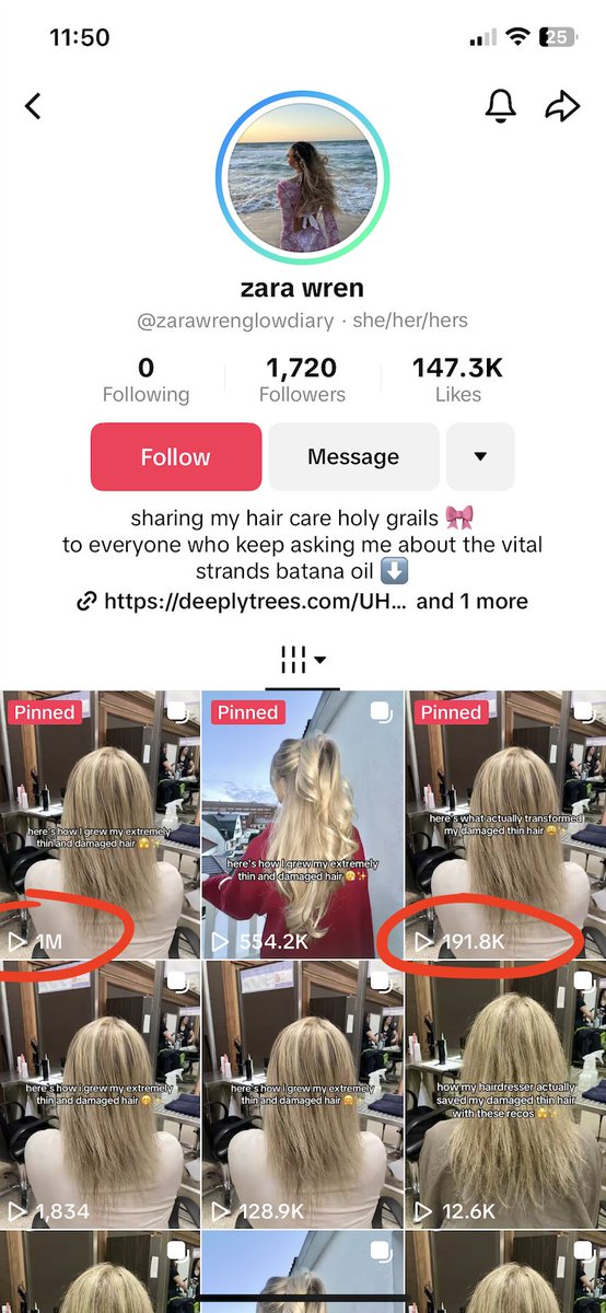 mattwelter's tweet image. $90,000 in last 30 days

just selling $29 "batana hair oil" from amazon

i'm sure there's more pages, but these 4 popped up on my FYP doing 15M+ views, all pointing to the same product