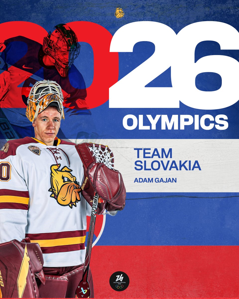 UMDMensHockey's tweet image. Adam Gajan Named to 2026 Slovakia Olympic Team

More on Gajan: umdbulldogs.com/news/2026/1/8/…
