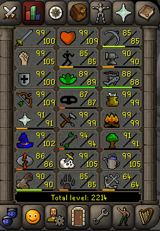 Planning a video on my goals for 2026! Current stats. #osrs