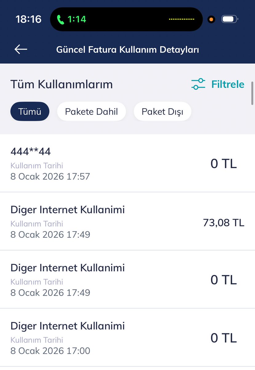 OsmanSever_'s tweet photo. Türk telekomda prime70Gb tarifesini kullanıyorum.Kullanımım her ay standart olmasına rağmen son aylarda 70gb internet ay sonunu göremiyor ve internetin bittiğine dair mesaj geldiği anda 95tl internet aşım bedeli çekiyorsunuz. 1000tl fatura ödüyorum neyinize yetmiyor @TurkTelekom https://t.co/A6KnAdX7dR