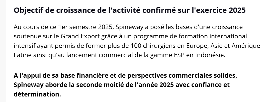 MediumTrade's tweet photo. #Spineway 🔍
CA annuel le 13 janvier
⚠️ Historiquement habituée à des envolées spéculatives en amont des publications
👀 À noter : mise à jour récente des prises de participations mentionnant Spineway sur un site financier chinois (lien indirect avec TINAVI )
)
#trading https://t.co/AP80UunTZ3