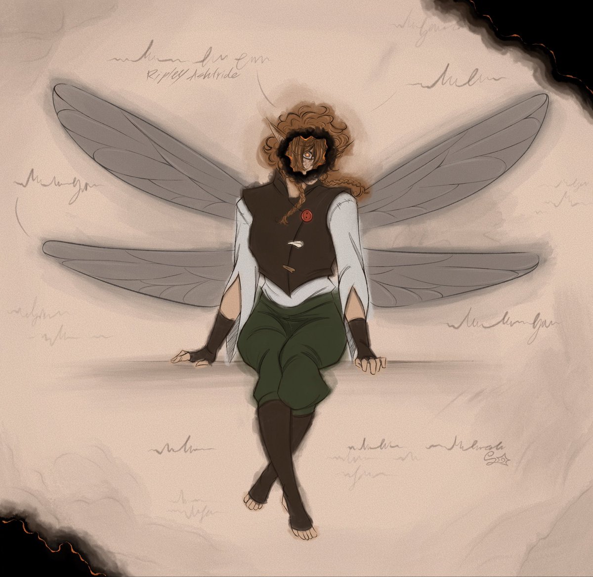 spiralingstar_'s tweet photo. Redrew my favorite DnD oc! Ripley Ashtride, circle of wildfire Druid

#dungeonsanddragons #fairy #druid #circleofwildfire #oc #art #drawing #fantasy https://t.co/gLiEyLHi6m