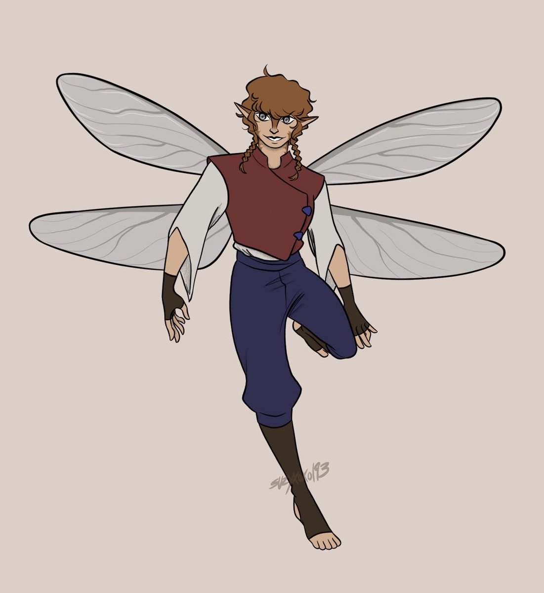 spiralingstar_'s tweet photo. Redrew my favorite DnD oc! Ripley Ashtride, circle of wildfire Druid

#dungeonsanddragons #fairy #druid #circleofwildfire #oc #art #drawing #fantasy https://t.co/gLiEyLHi6m