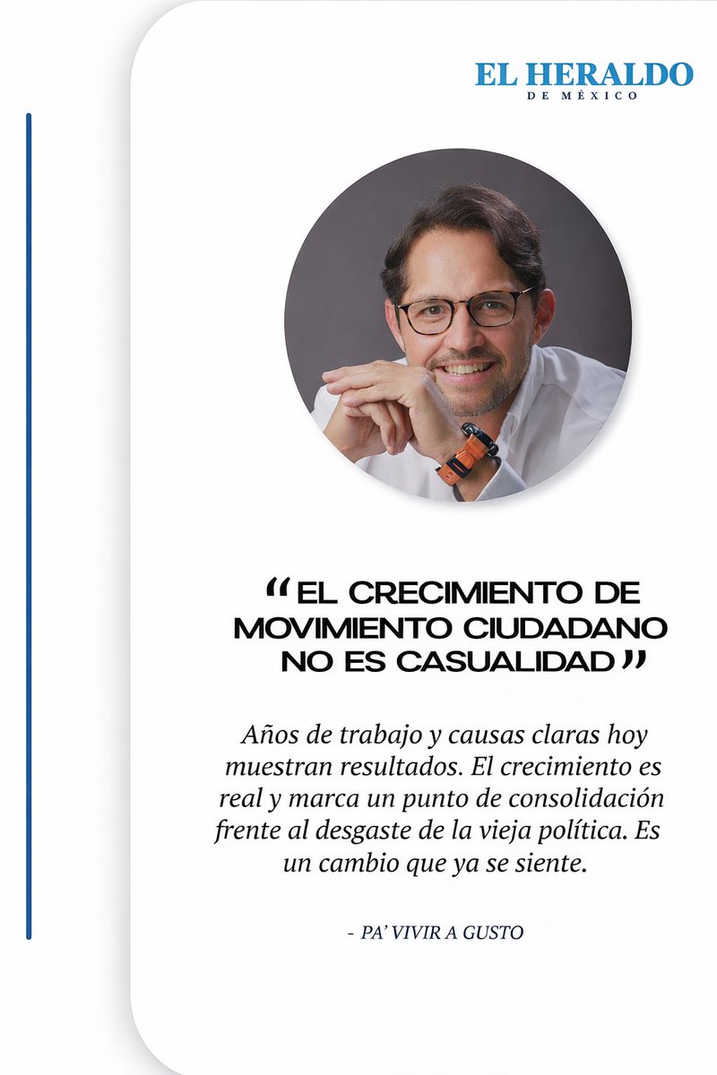 Movimiento Ciudadano vive su mejor momento: datos, resultados y causas claras. 🇲🇽💪
Crecimos 133% en 2025 en Veracruz, Durango y Puebla, y hoy somos la segunda fuerza del país.

No es casualidad: es congruencia, trabajo y una agenda que pone a las personas al centro. 👊

👉 Lee