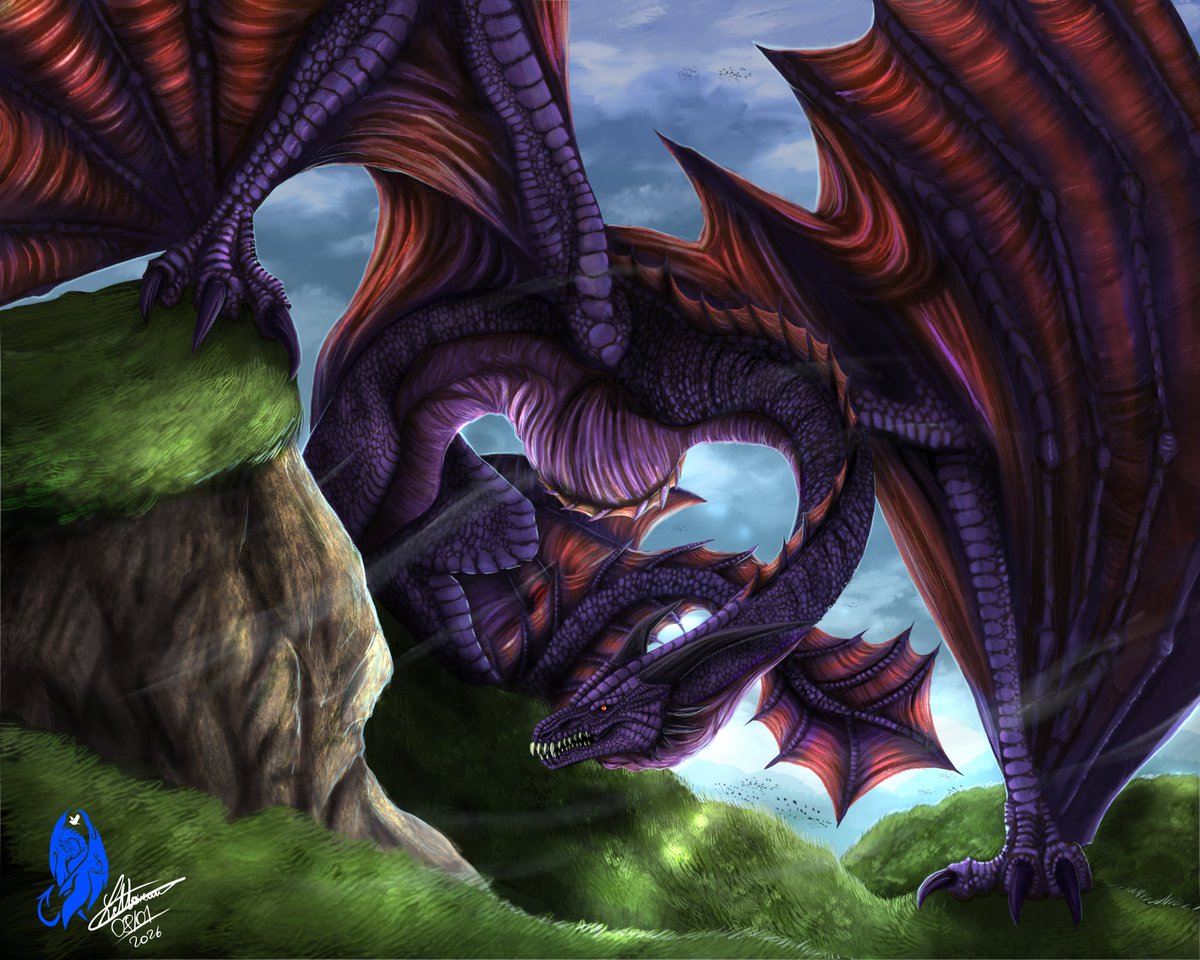 Moineauchirp's tweet photo. Life's been harsh recently, I took a break from a lot of things, including art. I'm back on it, but on a slower rate. 

So yeah, first work of 2026 ! Happy new year everyone https://t.co/dMNJAYbCFN