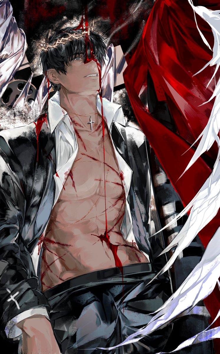 OvoLinyu's tweet image. #trigunmaximum 
If I die what will be my reward?

I'd have to know，I'd have to know my Lord！