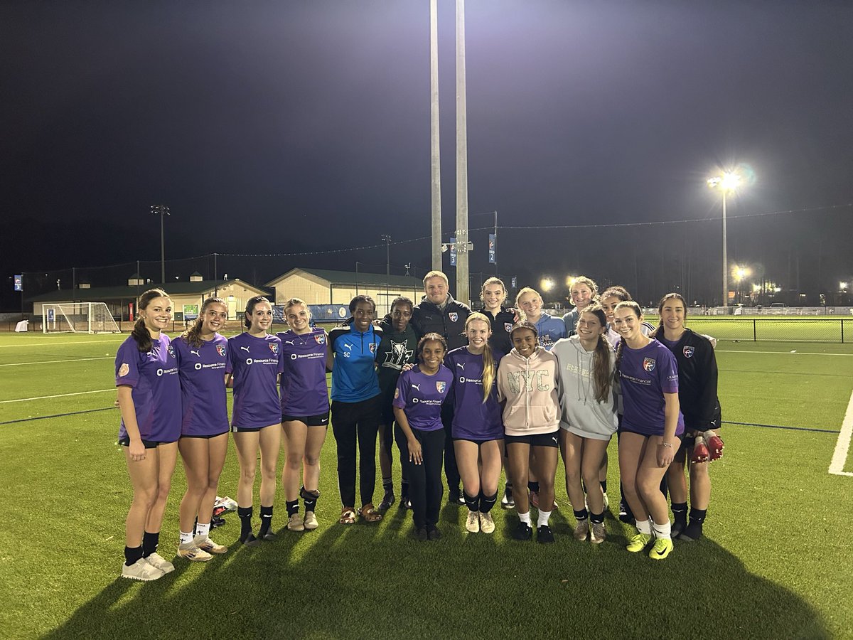 Mackenziec2026's tweet photo. Last ever club practice last night! So bittersweet! Can’t wait for the @ECNLgirls Florida Showcase this weekend!! https://t.co/tfW1JSU8Ny
