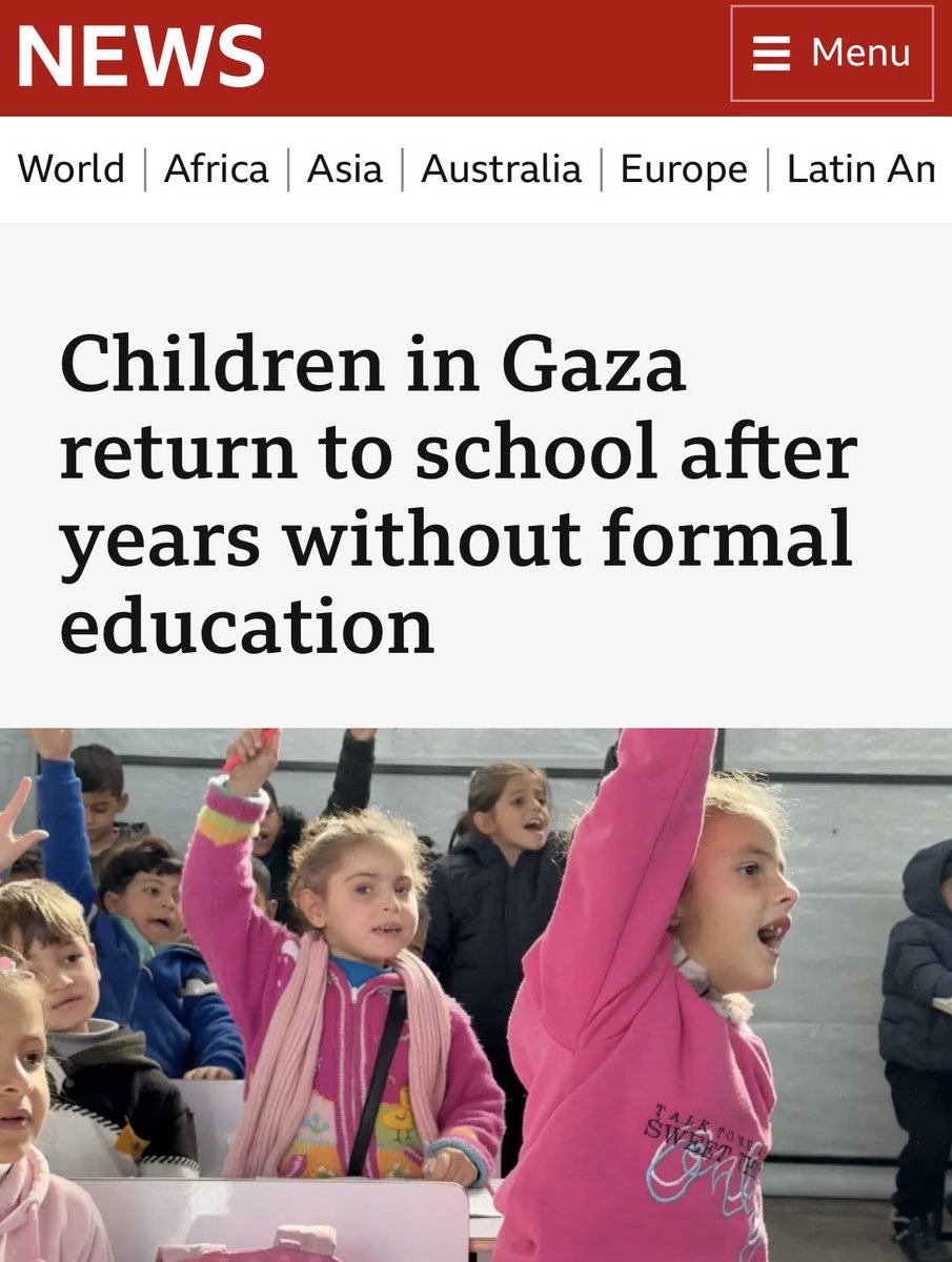 Hamza_a96's tweet photo. Hey @BBC 

What happened to schools in Gaza? Why were children left without education? 

If only we knew. https://t.co/nQKIXb8xXp
