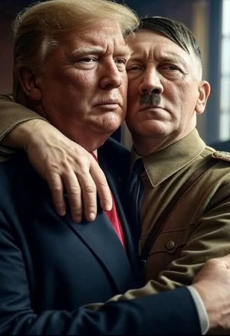 sirfruchi's tweet photo. #Hitler reincarnated
#WW3 #DictatorTrump #NATOChickenShit https://t.co/o84beK6wF9