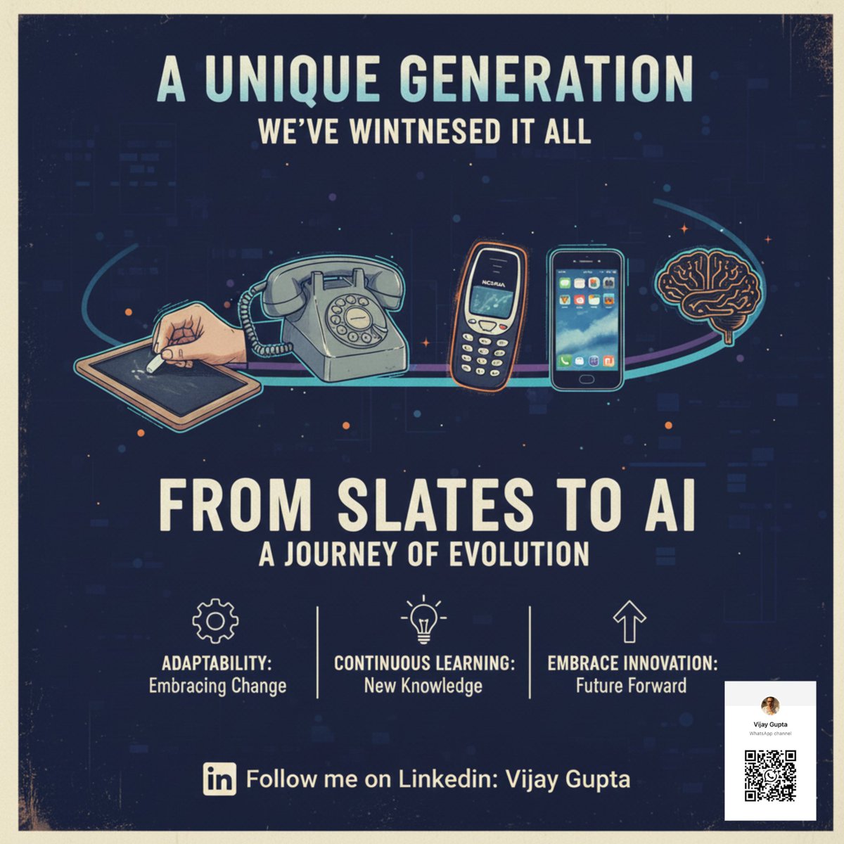 foryouvjg's tweet photo. We’re the generation that lived tech’s wild ride: slates → landlines → Nokia 3310 → smartphones → AI.

Adaptability is in our DNA.

What’s our biggest strength? Reply below! 👇

#TechnologyEvolution #Adaptability #AI #Innovation https://t.co/s0NoG47KQ7