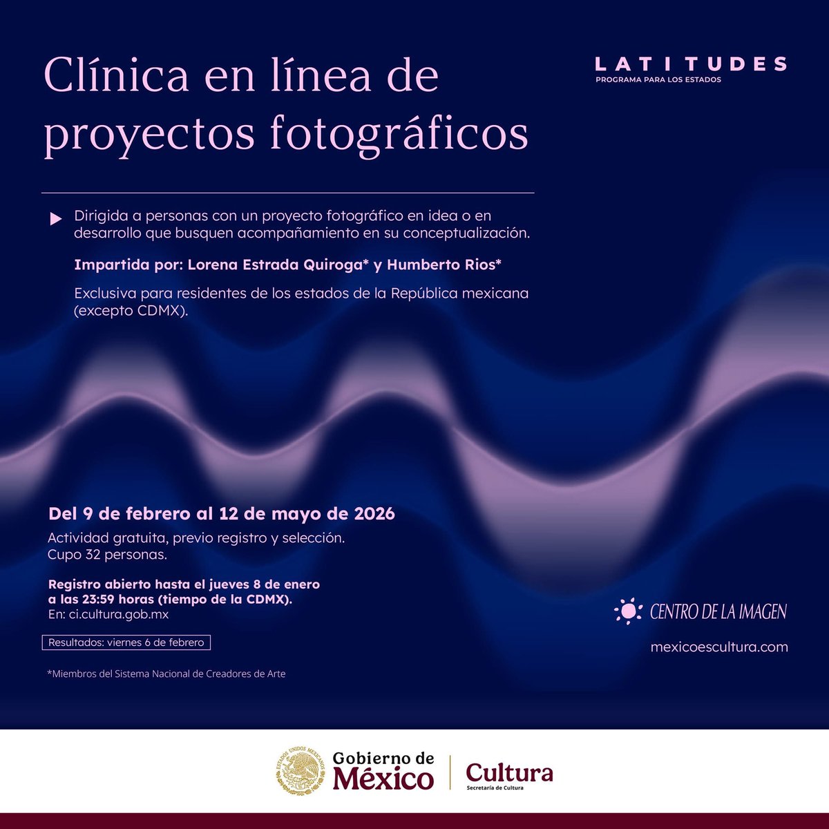 ¡HOY ÚLTIMO DÍA! para registrarte a la Clínica en línea de Proyectos fotográficos. 

Dale clic y regístrate ahora👉bit.ly/4owV1F7