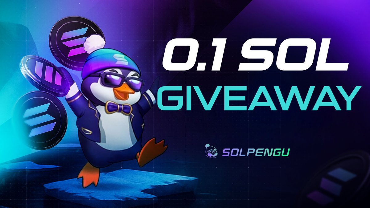 0.1 $SOL GIVEAWAY!

Follow <a href="/solpengucom/">Solpengu.com</a>

💜 + 🔄 + drop your Solpengu username
