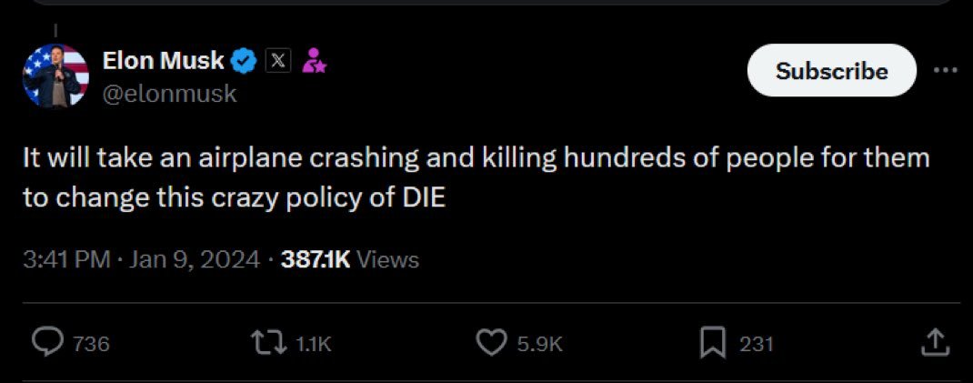 <a href="/elonmusk/">Elon Musk</a> Also, Elon. It seems like you are actually evil.