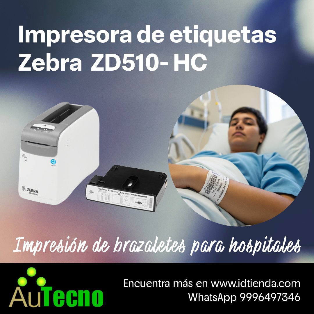 Autecno's tweet image. Solución de impresión de brazaletes ZD510-HC
Los brazaletes de identificación de paciente tienen una función primordial en su centro de servicios de salud. 
Con #Autecno puedes adquirir tu impresora hoy mismo.
Teléfonos: 5595586352 - 9999263662
WhatsApp: 9996497346