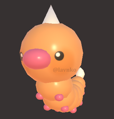lavnko's tweet image. modelling a pokemon everyday - day 67 weedle