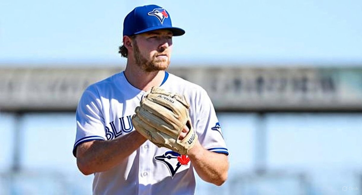 BlueJayCentral's tweet photo. Toronto Blue Jays Rule 5 draft pick Spencer Miles will get a shot as a reliever.  The organization loves his sinker against righties and his abilty to control the zone as per @KeeganMatheson. #Bluejays 🍁 https://t.co/IqU9Q2KU9H