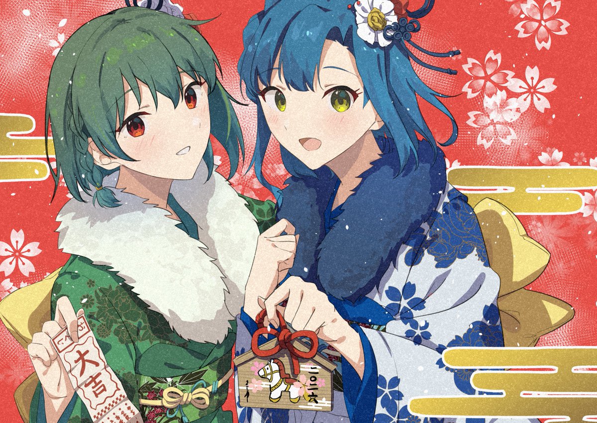 あけましておめでとうございます（激遅）
今更ながら描き初めです。

本年もよろしくお願いします！🐎