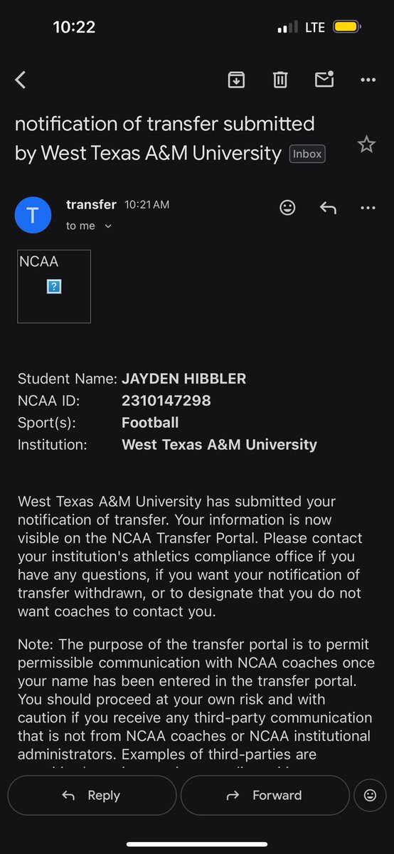 Jayden_Hibbler's tweet image. Officially 100% in the portal, Thankful for the teammates, coaches, and staff members that have helped me get to this point. This is just the beginning! @CoachDeuceTre @CoachWhiteDB1