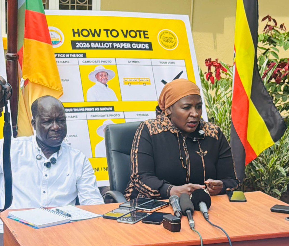 MiltonOboteIII's tweet photo. NRM VOTE PROTECTION CLARIFIED

The SPA-ONC @ChiefMuzzukulu, alongside NRM EC Chair Dr. Tanga Odoi, has clarified that NRM vote protectors are strictly mandated to safeguard the votes of H.E. President @KagutaMuseveni and must not be diverted to MP campaigns. https://t.co/yG4CWsP8qQ