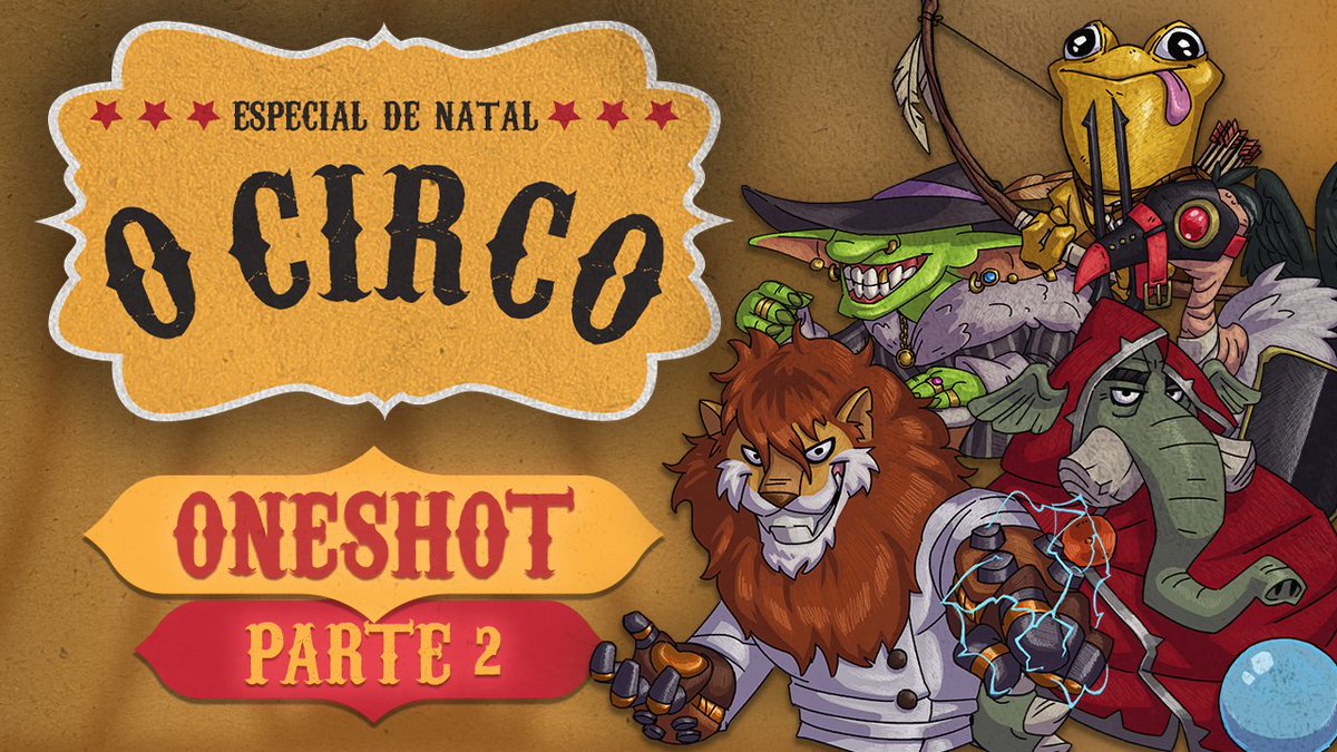 eusouocae's tweet image. RESPEITAVEL PÚBLICO!
🎪 O CIRCO está de volta para seu encerramento!
🎁"Para derrotar a encarnação das trevas, esses palhaços precisam reunir os pedaços do velho Noel, enquanto se perdem no mudo das fadas"

🕐 HOJE AS 18:30H
🔗: youtu.be/Fg8Nw7Fq8tU?si…

#RPG