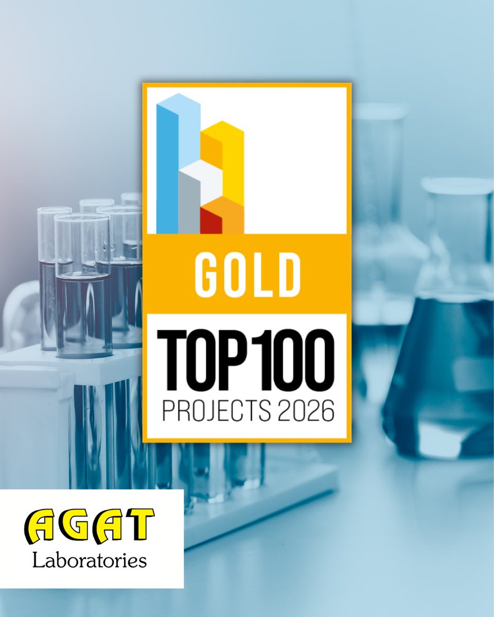 AGAT Laboratories is proud to have been recognized with a Gold ranking in ReNew Canada’s Top100 Projects program for our involvement in 15–19 of Canada’s largest public infrastructure projects.

Thank you to our clients, partners, and the AGAT teams who made this possible.