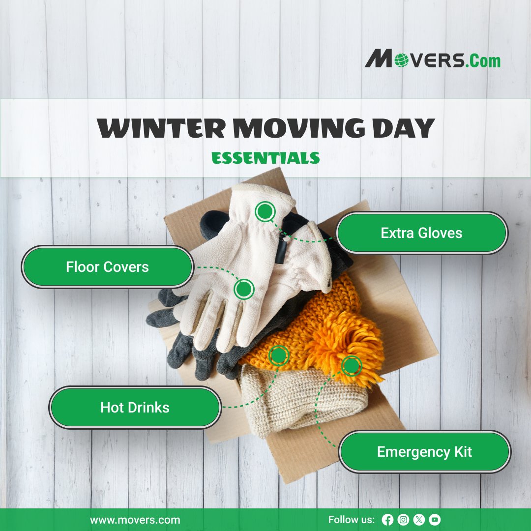 MoversCom's tweet image. Winter moving day comes with its own challenges. Move with confidence this winter by connecting with trusted movers through Movers.com.

#MoversCom #WinterMoving #MovingDayEssentials #MovingTips #SafeMoving #StressFreeMove #ProfessionalMovers #HomeMoving