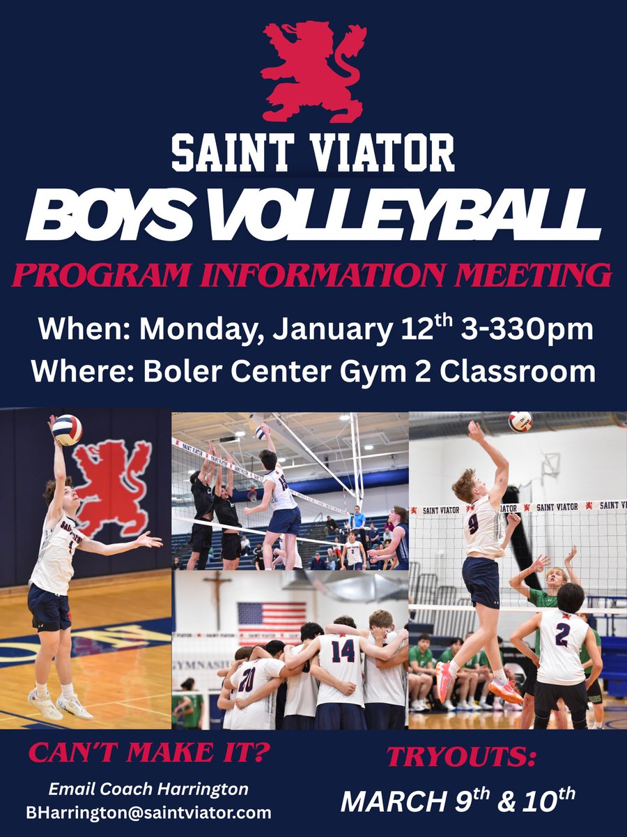 Saint Viator Boys Volleyball tweet media