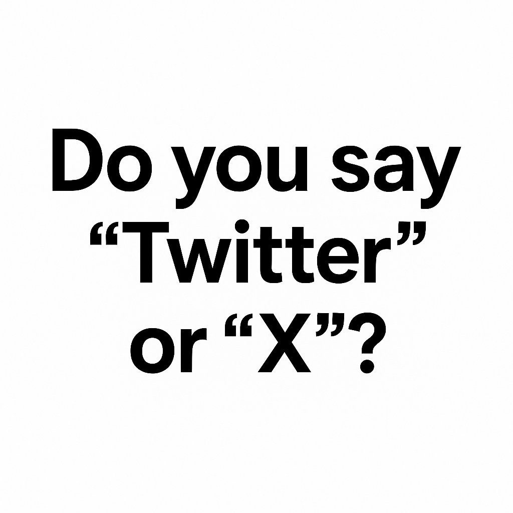 𝕏 or twitter?