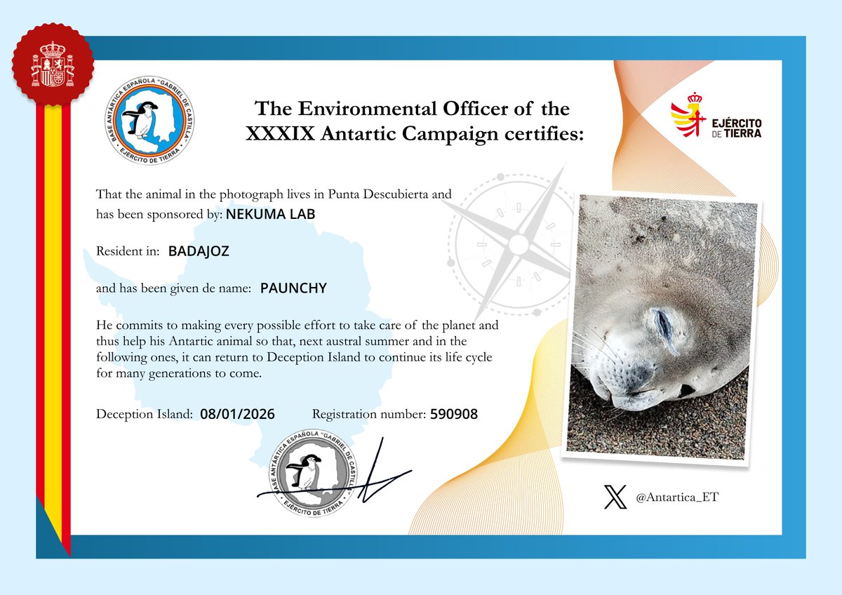 NekumaLab's tweet image. I love my free will, the power to do what I want and those impulses that come from time to time... like the one now, that we have a sponsored seal.
@Antartica_ET #SealTeam #seal #animals #saveanimals