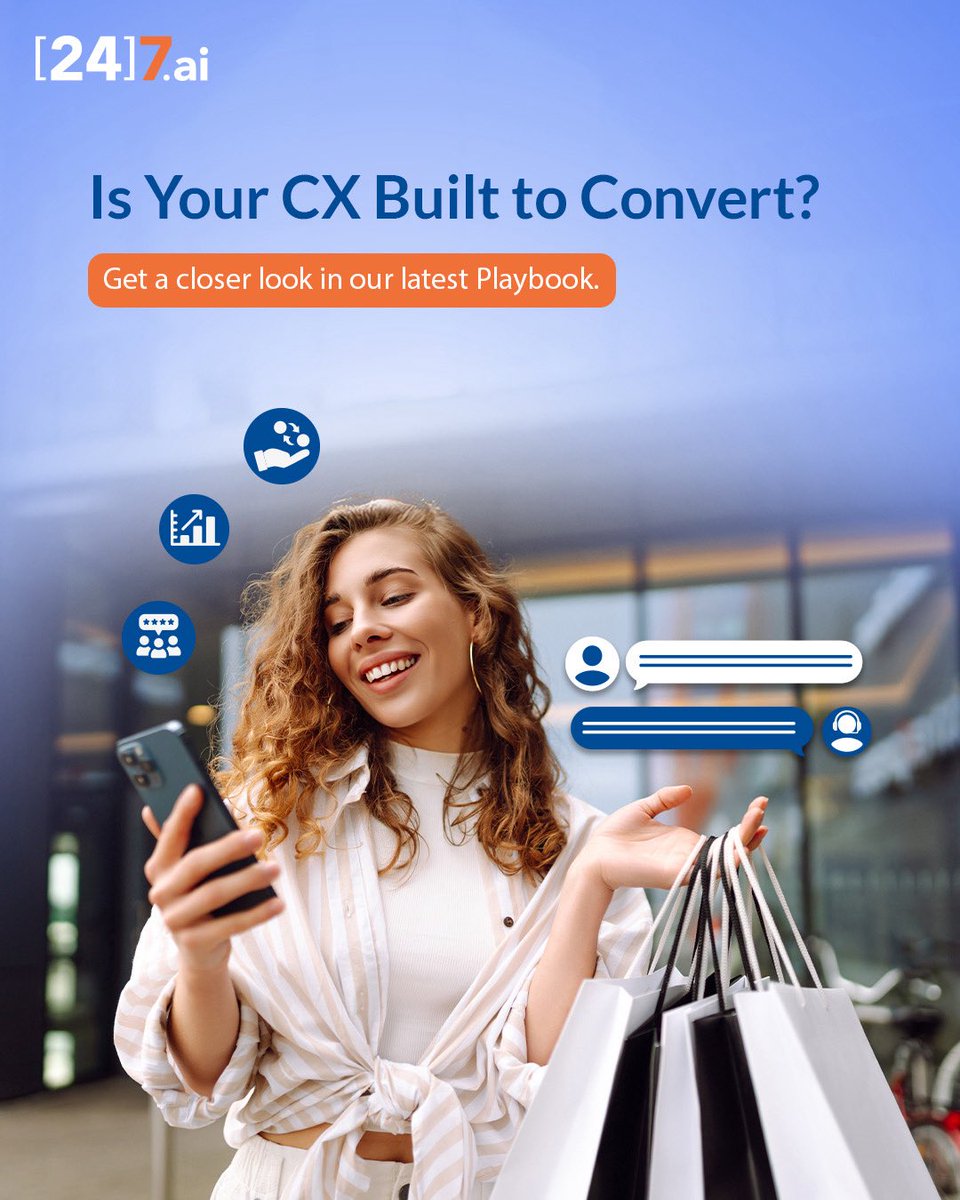 247ai's tweet image. Every customer interaction is an opportunity.
The right mix of AI, human intelligence and strategy turns it into growth. 

Get a closer look in our latest Playbook. info.247.ai/cx-revenue-pla…

#CX #LearnMore