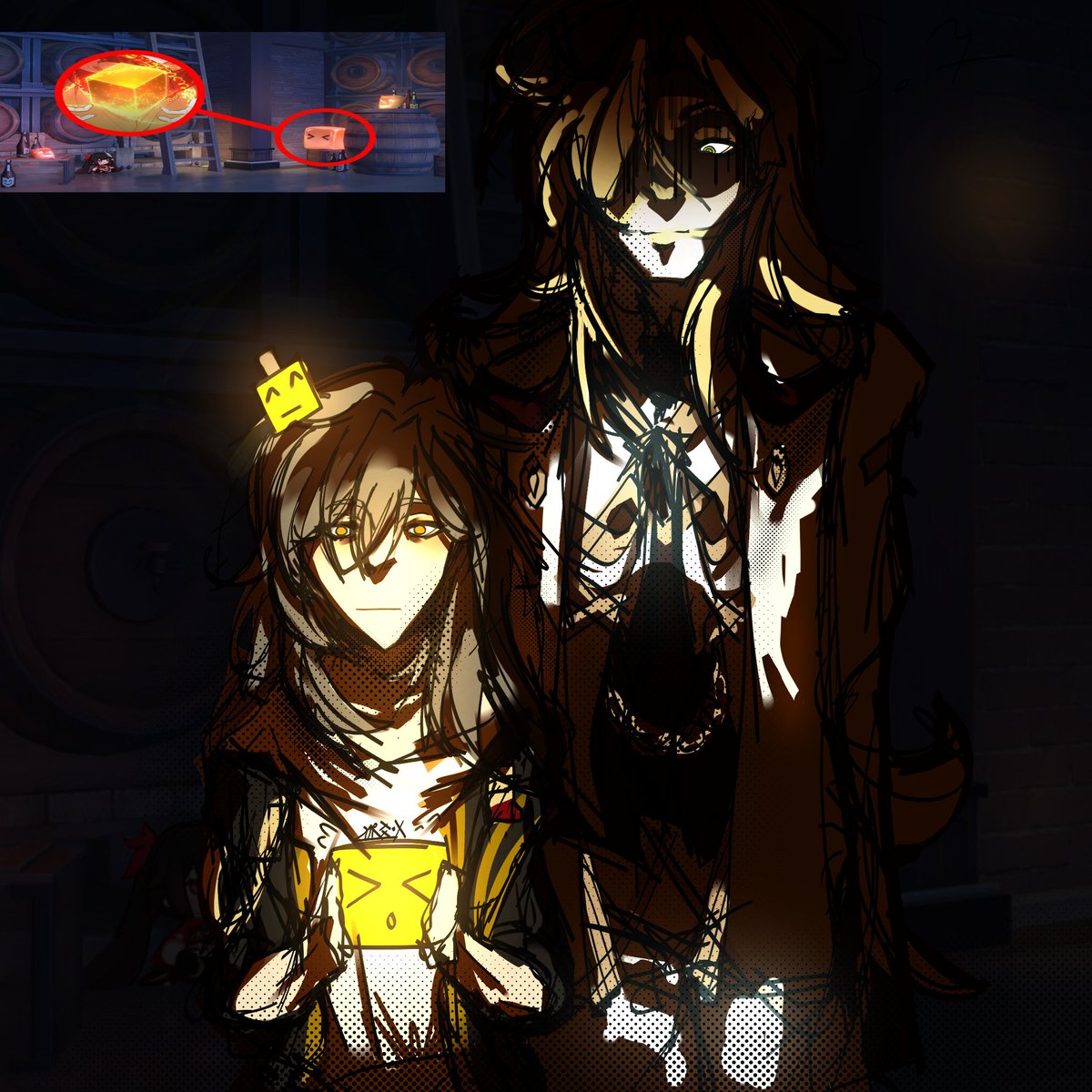 V0idArchivezimp's tweet image. A 🟨 behind u