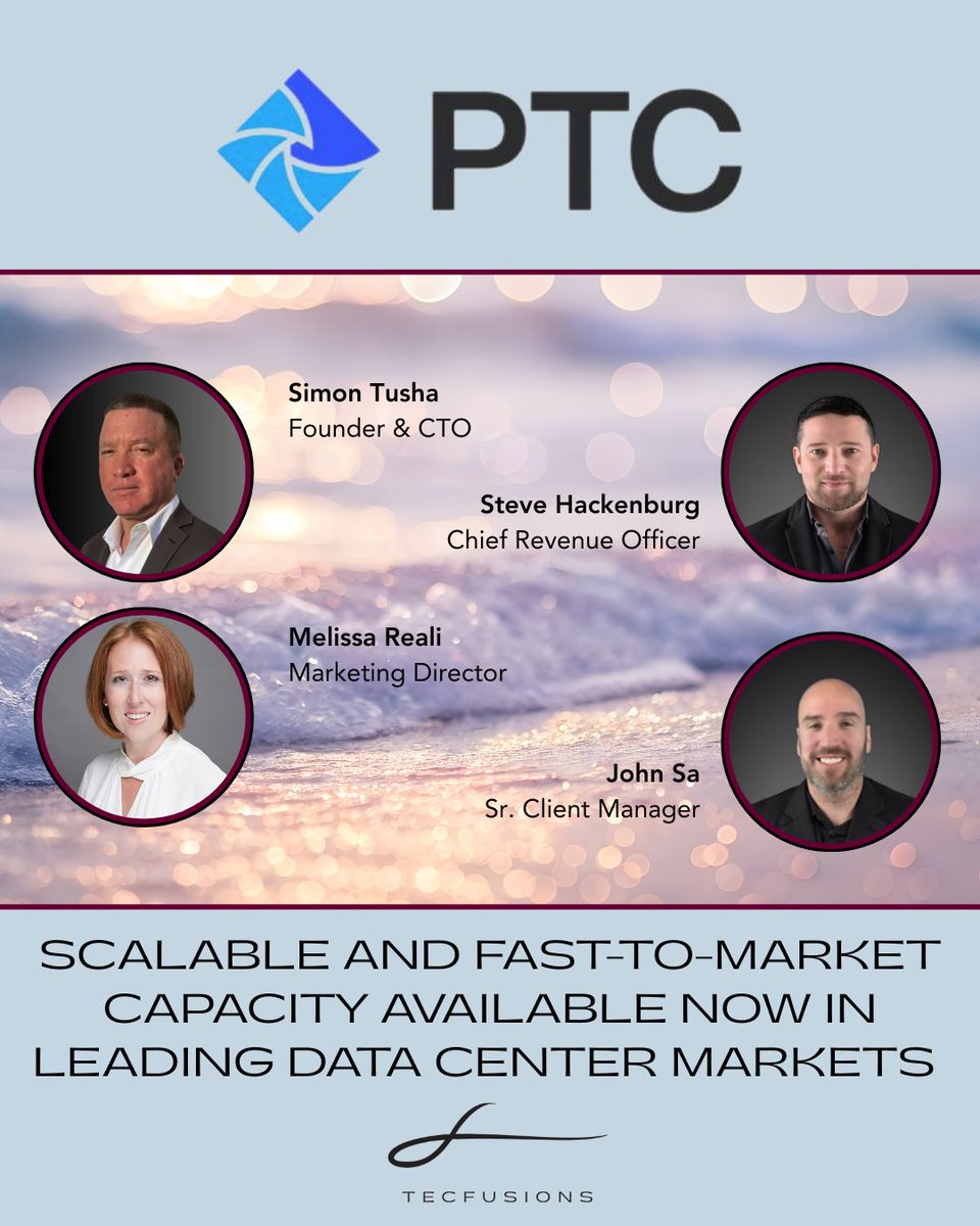 A change of scenery, but the same great mission: building the latest AI-ready infrastructure across our portfolio of data centers. The TECfusions team is looking forward to many great conversations. See you soon at PTC!