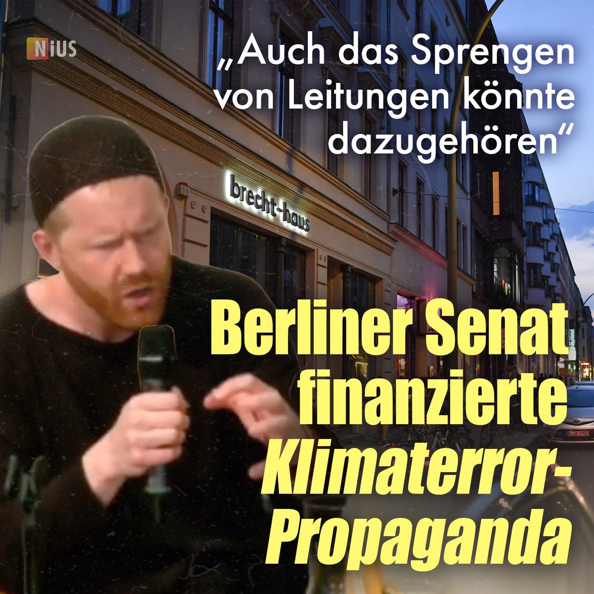 Es ist zynisch, dass der Berliner Senat vor fünf Jahren ausgerechnet eine Veranstaltung förderte, auf der explizit gefordert wurde, die Klimabewegung zu genau solchen Terroranschlägen wie den nun in Berlin verübten hin „auszuweiten“.
nius.de/politik/news/b…