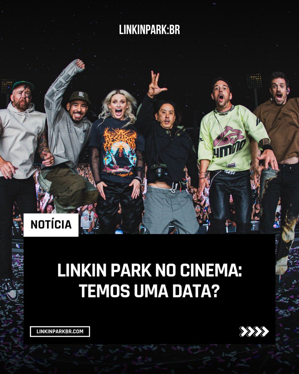 LinkinParkbr's tweet image. VEM AÍ?

Ao que tudo indica, o tão aguardado filme/documentário do Linkin Park, gravado durante a passagem histórica por São Paulo em 2024, finalmente tem previsão de estreia: março de 2026.

Para refrescar a memória: no encerramento da transmissão do show do dia 15/11/24, uma…