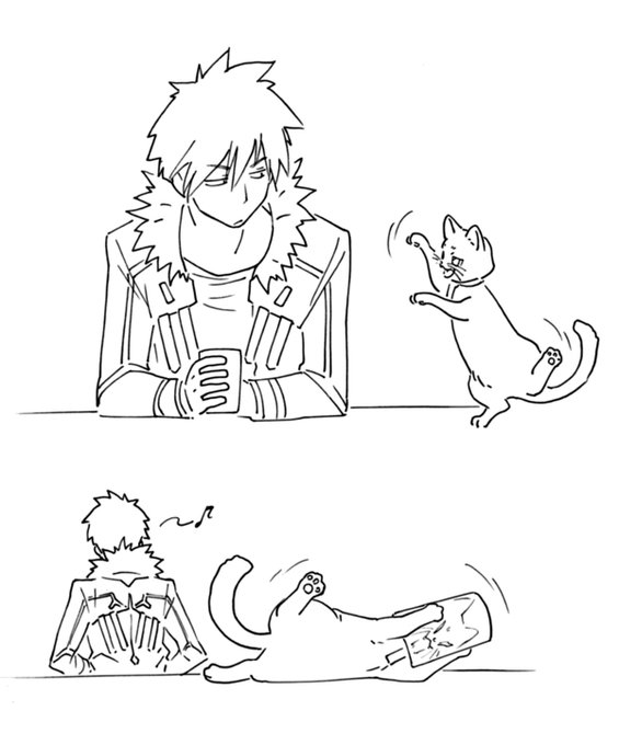 当時の落描き 猫いじめ?^^; 