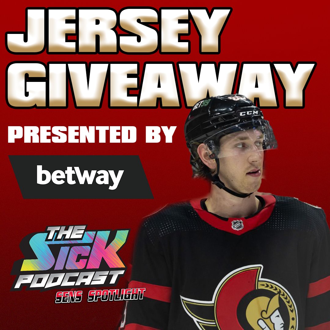 🚨SIGNED JAKE SANDERSON JERSEY GIVEAWAY🚨

We are giving away a signed Jake Sanderson jersey!

TO ENTER:
1. Follow <a href="/sickpodsens/">The Sick Podcast - Sens Spotlight</a> &amp; <a href="/betwaycanada/">betway</a>
2. Retweet this post
3. Comment SICK

Winner will be announced on January 12 2025.