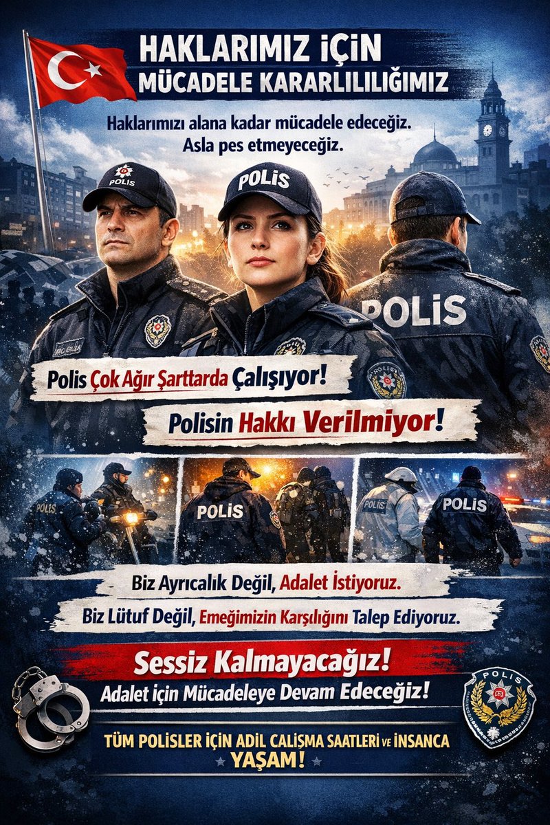 Sabrının sınırları zorlanır.
Ömründen ömür gider.
Sen ciddi sıkıntılarla ugrasirsin.
Geriye dönüp baktığın zaman çektiğin sıkıntılar aklına gelir işte bu #ülke de #polis olmak böyle bir şeydir.

Etiketimiz 👇🏻

#PolisOlmak